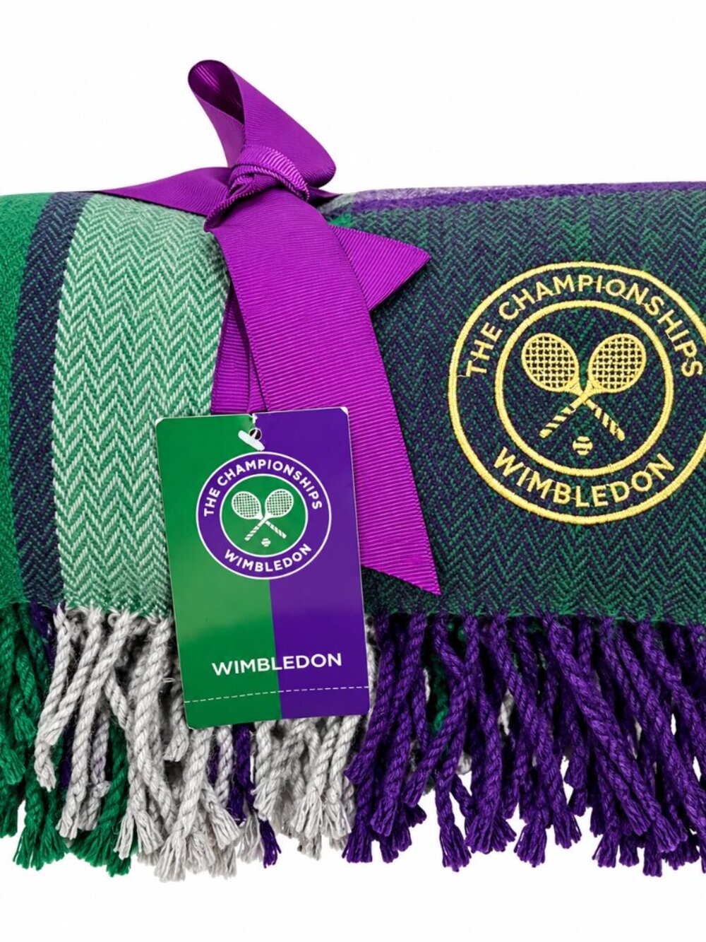 Official Wimbledon The Championships Acrylic Picnic/Throw Blanket NWT